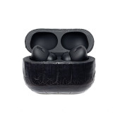 Наушники Apple AirPods Pro 3 в коже крокодила (Черные)