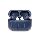 Наушники Apple AirPods Pro 3 в коже крокодила (Синие)