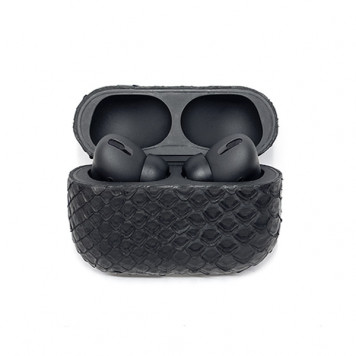 Наушники Apple AirPods Pro 3 в коже питона (Черные)
