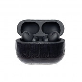 Наушники Apple AirPods Pro 3 в коже крокодила (Черные)