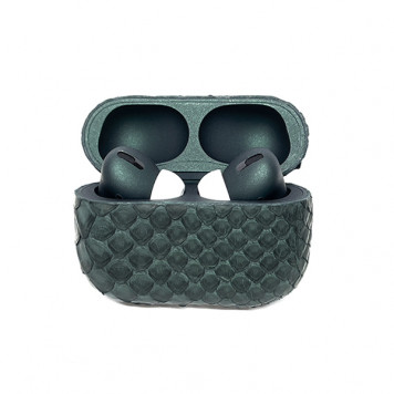 Наушники Apple AirPods Pro 3 в коже питона (Зеленые)