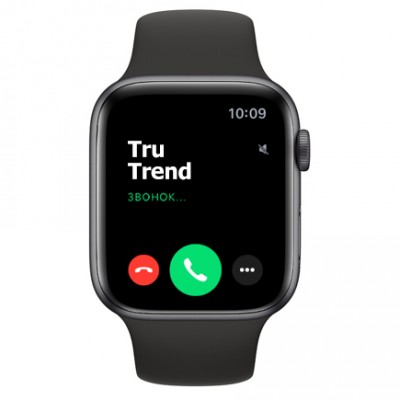 Apple Watch Series 6 GPS, 44mm, корпус из алюминия цвета «серый космос», чёрный спортивный ремешок Apple Watch Series 6 GPS, 44mm, корпус из алюминия цвета «серый космос», чёрный спортивный ремешок