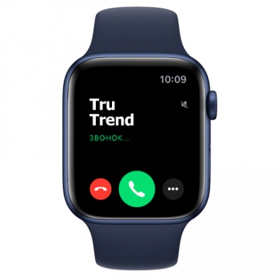 Apple Watch Series 6 GPS, 44mm, корпус из алюминия синего цвета, спортивный ремешок цвета «тёмный ультрамарин» Apple Watch Series 6 GPS, 44mm, корпус из алюминия синего цвета, спортивный ремешок цвета «тёмный ультрамарин»