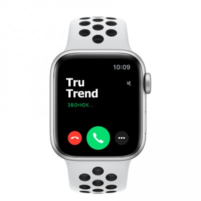Apple Watch SE Nike+ GPS, 40mm, корпус из алюминия серебристого цвета, спортивный ремешок цвета «чистая платина/чёрный» Apple Watch SE Nike+ GPS, 40mm, корпус из алюминия серебристого цвета, спортивный ремешок цвета «чистая платина/чёрный»