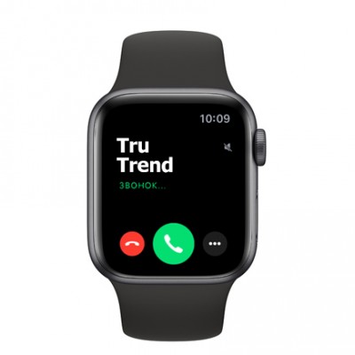 Apple Watch Series 5 GPS, 40mm, корпус из алюминия цвета «серый космос», чёрный спортивный ремешок Apple Watch Series 5 GPS, 40mm, корпус из алюминия цвета «серый космос», чёрный спортивный ремешок