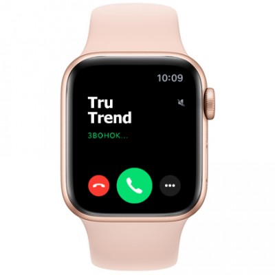 Apple Watch Series 5 GPS, 44mm, корпус из алюминия золотого цвета, спортивный ремешок цвета «розовый песок» Apple Watch Series 5 GPS, 44mm, корпус из алюминия золотого цвета, спортивный ремешок цвета «розовый песок»