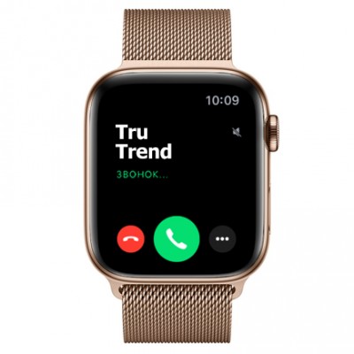 Apple Watch Series 5 GPS + Cellular, 44mm, корпус из стали золотого цвета, золотой миланский сетчатый браслет Apple Watch Series 5 GPS + Cellular, 44mm, корпус из стали золотого цвета, золотой миланский сетчатый браслет