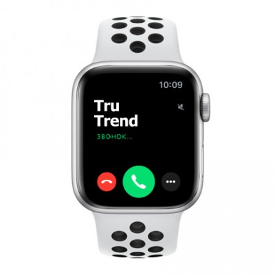 Apple Watch Series 5 Nike+ GPS, 40mm, корпус из алюминия серебристого цвета, спортивный ремешок цвета «чистая платина/чёрный» Apple Watch Series 5 Nike+ GPS, 40mm, корпус из алюминия серебристого цвета, спортивный ремешок цвета «чистая платина/чёрный»